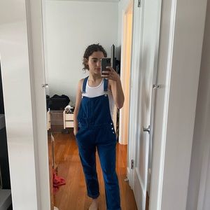Authentic Dark Blue denim Guess Overalls!